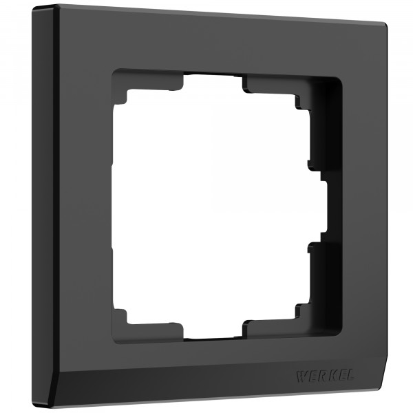 Рамка на 1 пост Werkel WL04-Frame-01 Stark (черный) - купить в Владивостоке