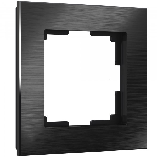 Рамка на 1 пост Werkel WL11-Frame-01 Aluminium (черный алюминий) - купить в Владивостоке