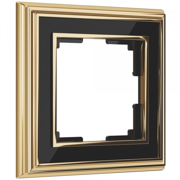 Рамка на 1 пост Werkel WL17-Frame-01 Palacio (золото / черный) - купить в Владивостоке