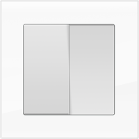 Рамка для двойной розетки Werkel WL01-Frame-01-DBL Favorit (белый) - купить в Владивостоке