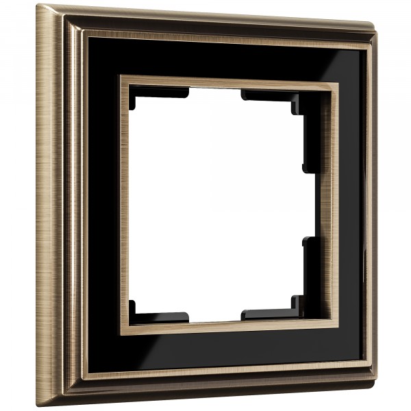 Рамка на 1 пост Werkel WL17-Frame-01 Palacio (бронза / черный) - купить в Владивостоке
