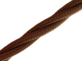 Витой ретро кабель для внешней проводки Werkel Retro 3х2,5мм коричневый - купить в Владивостоке
