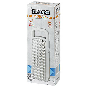 TL52 Фонарь Трофи Акку 4V3Ah, 52xLED, ЗУ 220V, карт с гарантией 