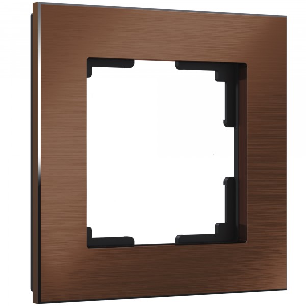 Рамка на 1 пост Werkel WL11-Frame-01 Aluminium (коричневый алюминий) - купить в Владивостоке